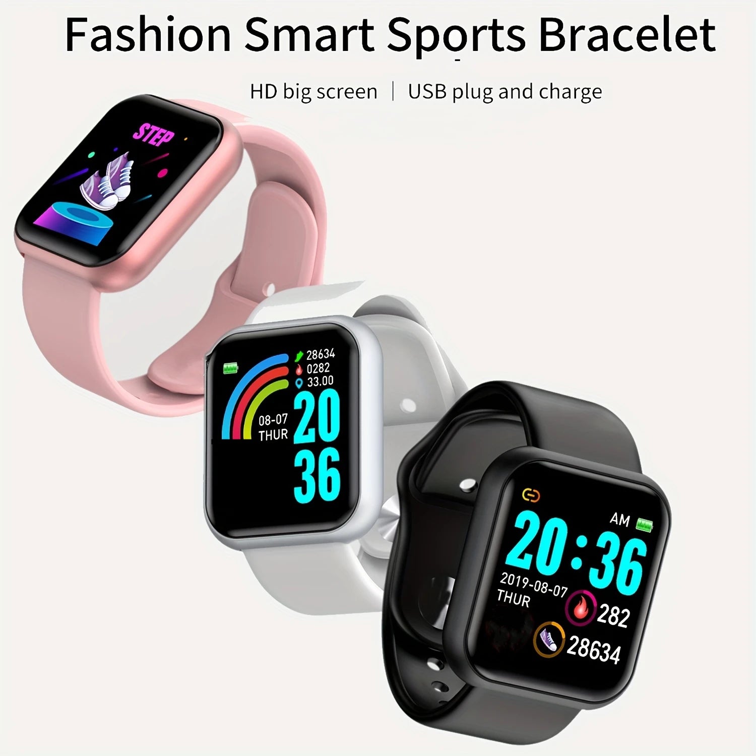Multifunktionale Smart Watch Männer Frauen Bluetooth Verbunden Telefon Musik Player Fitness Sport Armband Schlaf Monitor D13 Smartwatch