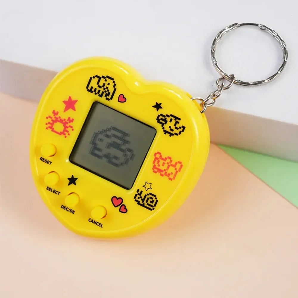 Elektronisches Tamagotchi-Spielzeug als Schlüsselanhänger in Russisch, Original, Deutsch, Spanisch, Polnisch – Elektronische Tiere für Kinder, Spielzeug für Jungen, Pixel-Anhänger
