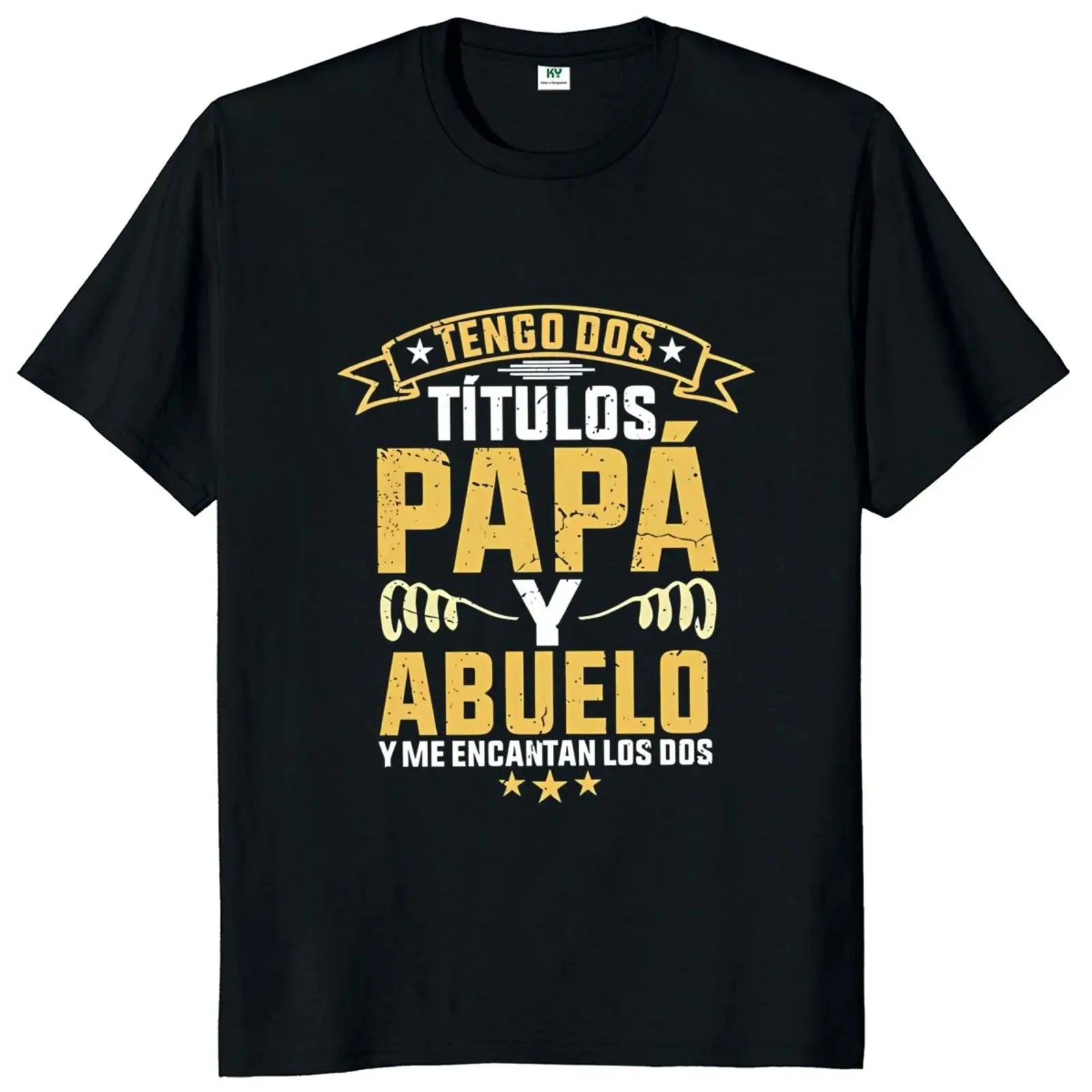 Wenn Papa es nicht reparieren kann, sind wir geschraubt T-Shirt Retro Spanisch Vater Papa Geschenk Männer Kleidung Unisex Baumwolle lässig EU-Größe T-Shirt