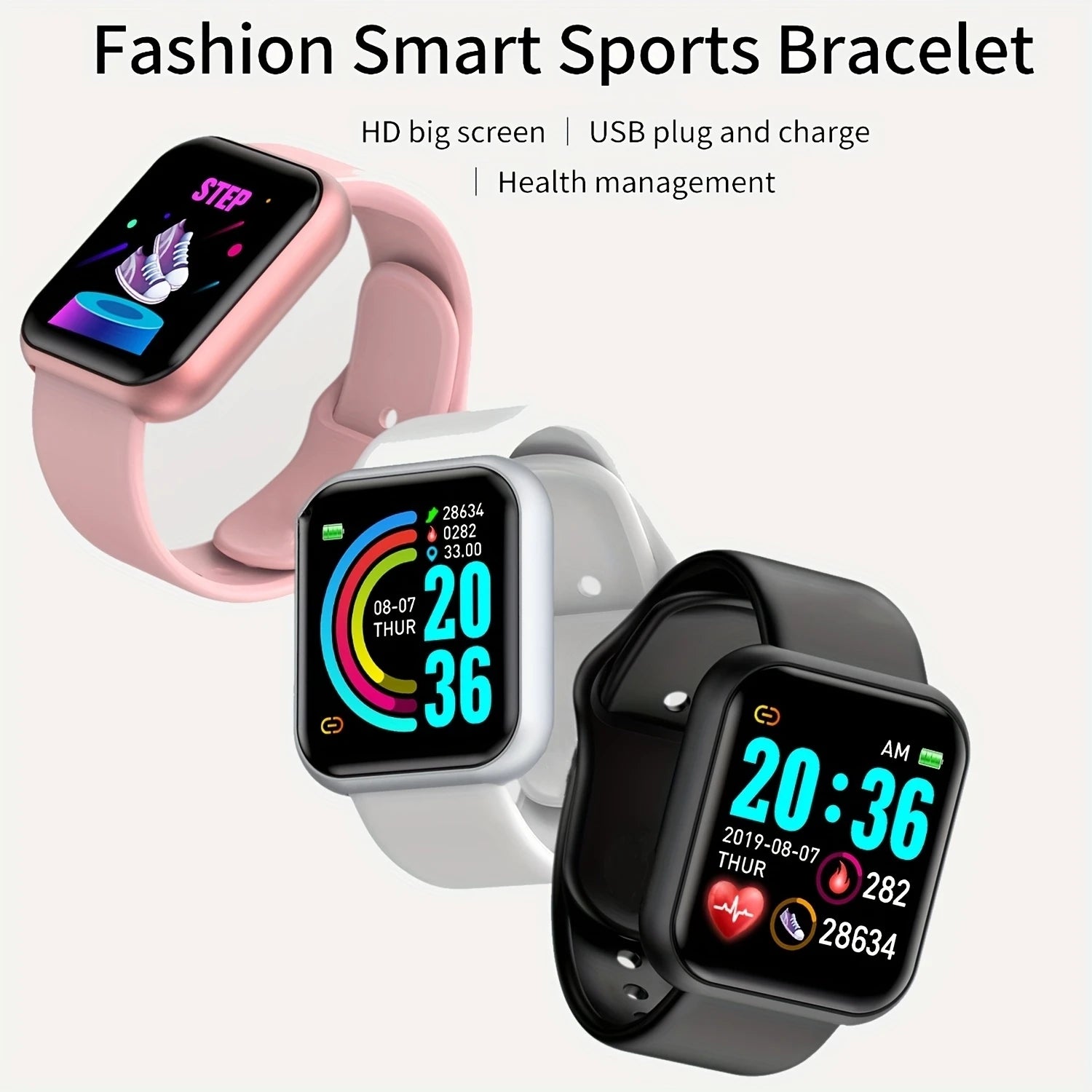 Multifunktionale Smart Watch Männer Frauen Bluetooth Verbunden Telefon Musik Player Fitness Sport Armband Schlaf Monitor D13 Smartwatch