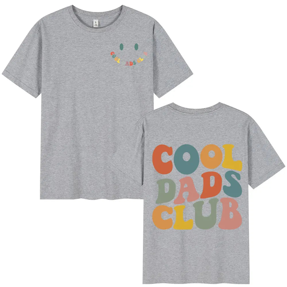 Cool Dad Club T-shirt Männer Kleidung Väter Geburtstag Kurzarm T-shirts Großvater Ehemann Homme Baumwolle T-shirt Tops Streetwear