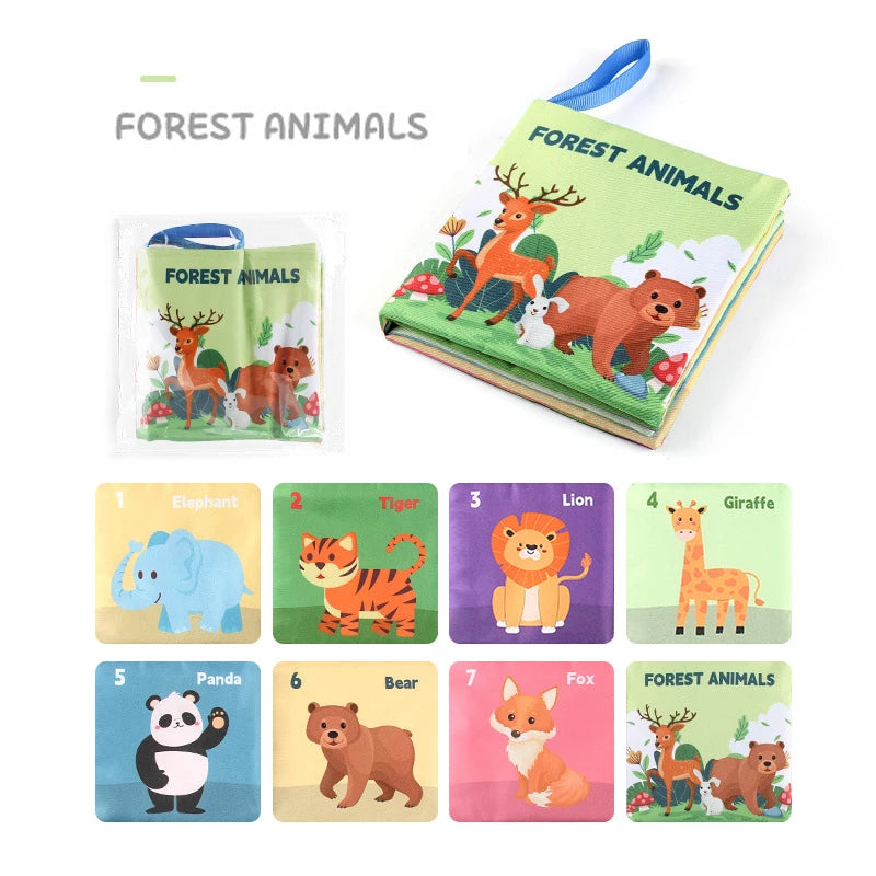 Weiche Baby Bücher Spielzeug Montessori 3D Touch fühlen sich kontrast reiche Stoff Buch sensorische frühe Lernspiele für Kinder Lernspiel zeug