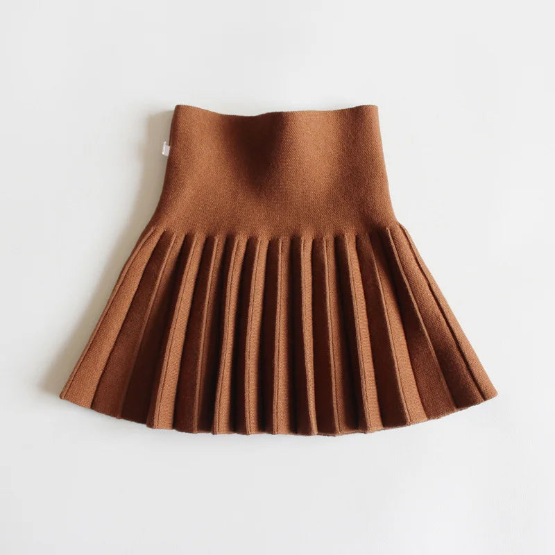 Kids Knit Tutu Pleated Skirt