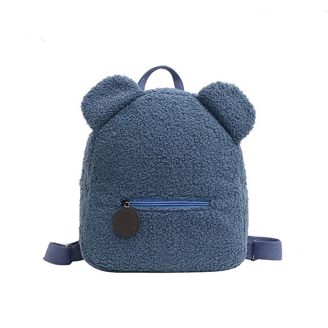 Kids Cute Bear Plush Backpack