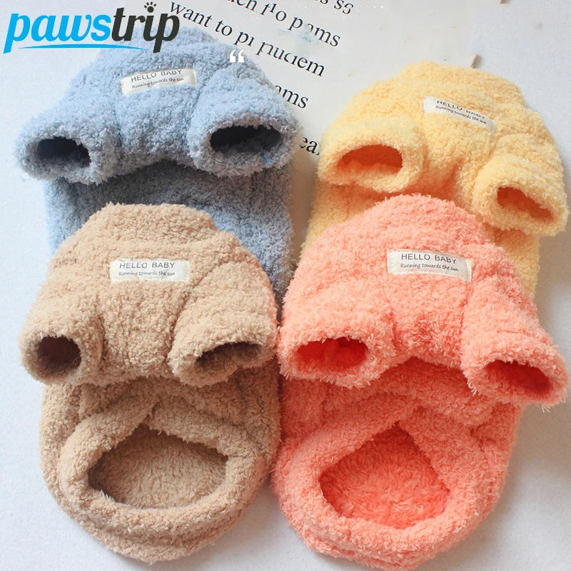 Winter Warmer Hundepullover für kleine Hunde Plüsch Hundekleidung Weicher Welpenmantel Jacke Chihuahua Teddy Welpenkleidung Hundebedarf