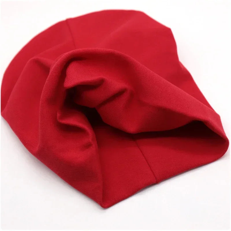 6M-3Y Baby Strickmütze und Schal Set Einfarbig Baumwolle Hip-Hop Beanie Warme Kleinkind-Mütze für Jungen Mädchen Frühling Herbst Winter