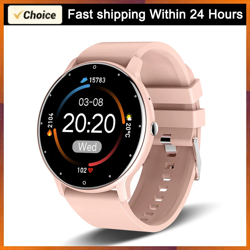LIGE 2026 Smart Uhr Frauen Männer Damen Geschenk Sport Fitness Männer Uhren Herz Rate Monitor Wasserdichte Smartwatch Für Android IOS