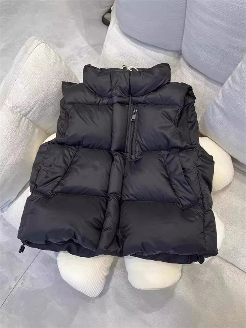 Jungen Mädchen Daunen weste neue Herbst Winter Kinder verdicken Weste Kinder Oberbekleidung Weste Teenager Baumwolle Jacken Weste für 4-12 Jahre