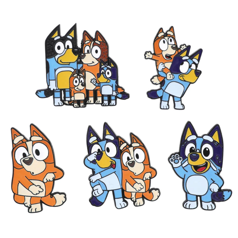 Bluey & Bingo Emaille-Pins Set