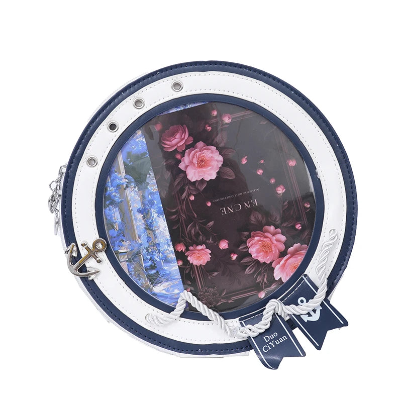 2025 neue süße Y2k ästhetische Umhängetaschen Frauen Kawaii Mode lässig Rucksäcke trendige transparente Reise Umhängetasche Ita Taschen