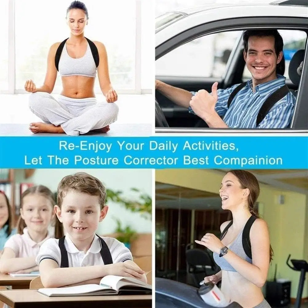 Adjustable Posture Corrector for Back and Shoulder, Clavicle Spine Support to Shape Your Body, for Home, Office, Sports, Upper Back and Neck Brace