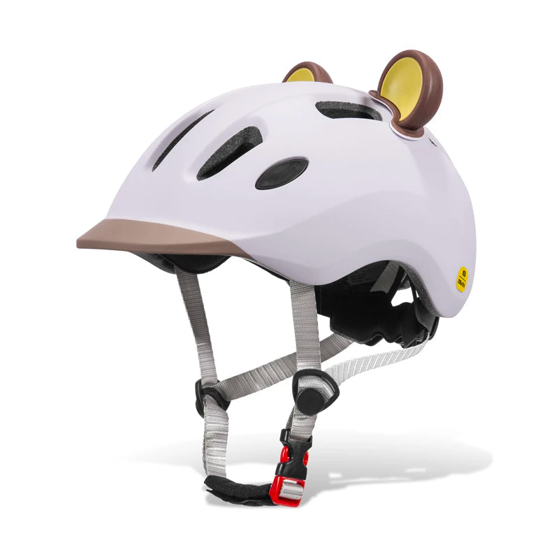 Kinder-Fahrradhelm mit Panda-Cartoon-Design für Kleinkinder, Skateboard, Roller, Radfahren, 51-55cm Kinderfahrradhelm