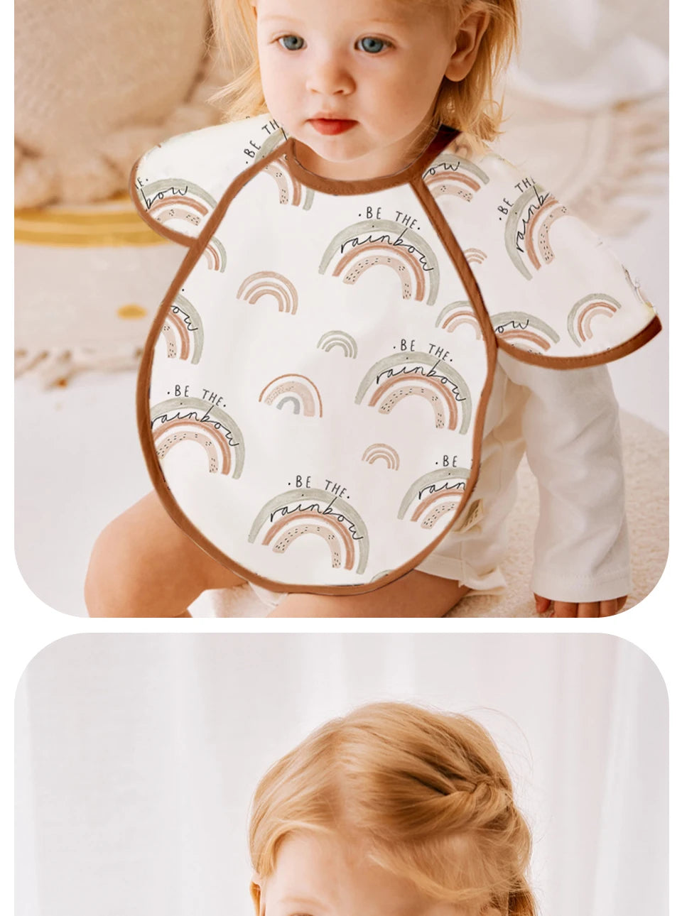 Kangobaby # Mein weiches Leben #   Neue wasserdichte Baby ärmellose Lätzchen Mode Ganzkörperabdeckung