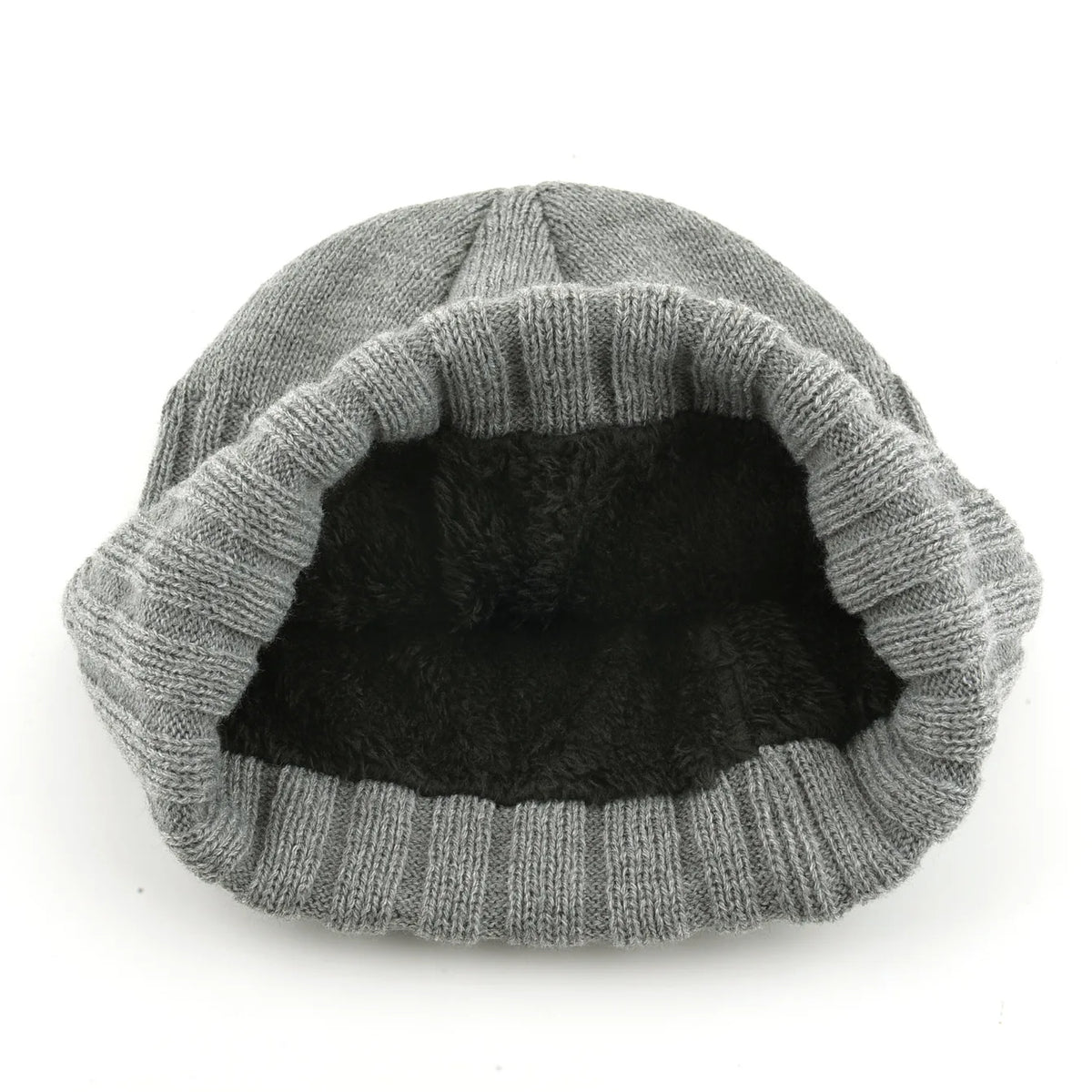 Warme Herbst- und Wintermützen für Männer mittleren Alters und Senioren, Strickmützen für Väter und Großväter, Seniorenmützen mit Fleecefutter.