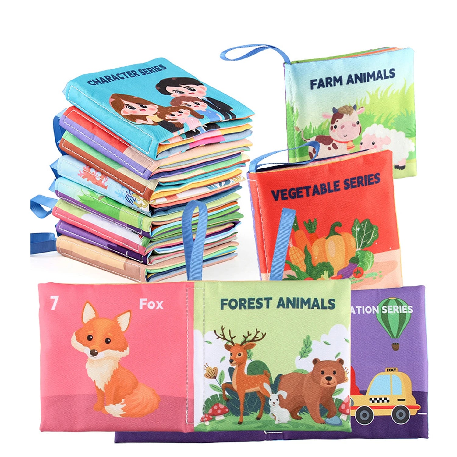 Weiche Baby Bücher Spielzeug Montessori 3D Touch fühlen sich kontrast reiche Stoff Buch sensorische frühe Lernspiele für Kinder Lernspiel zeug