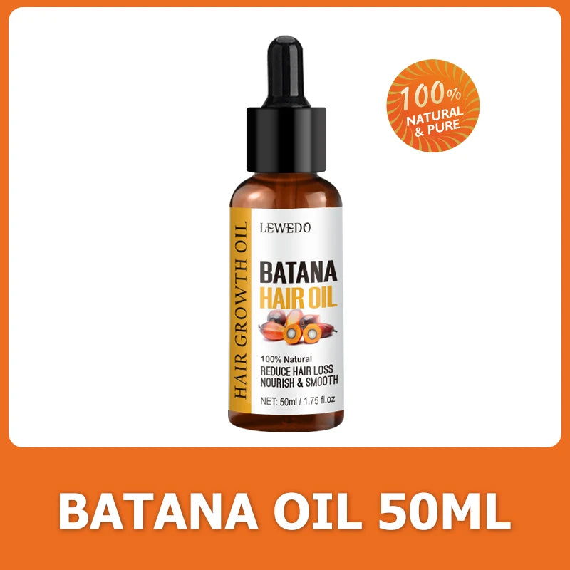 Lewedo Naturals Batana-Öl, schnelles Haarwachstum für Männer und Frauen, reines Batana-Öl, nährt glänzendes Haar, gesunde Haarpflege, Anti-Haarausfall