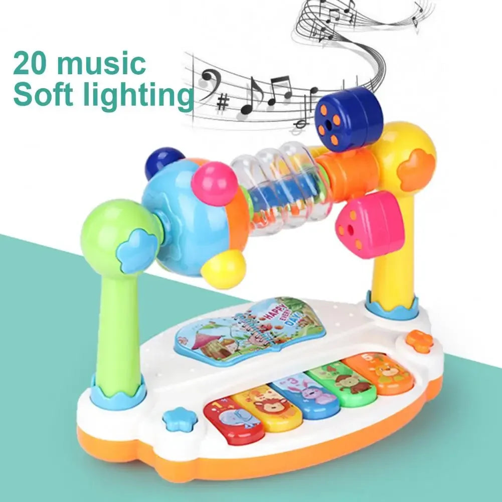 Kinder Rotierende Musik Klavier Tastatur mit Licht Sound Baby Klavier Spielzeug Musik Spielzeug für Kleinkinder Frühe Pädagogische Musik Spielzeug Geschenke