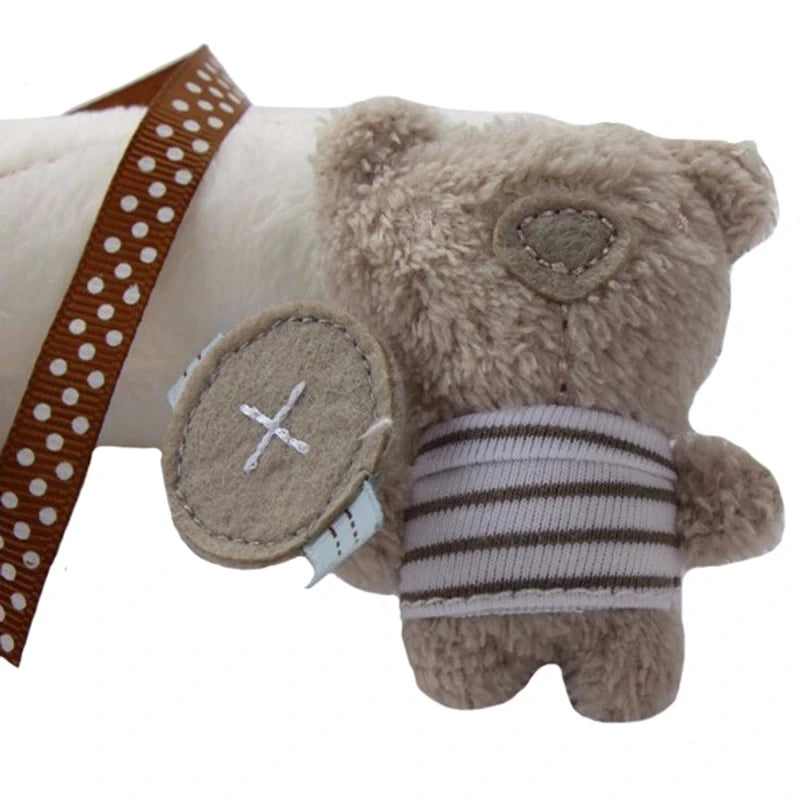 2025 neue Hängende Bett Kaninchen Baby Hand Glocke Sicherheit Sitz Plüsch Spielzeug Multifunktionale Plüsch Spielzeug Kinderwagen Mobile Geschenke