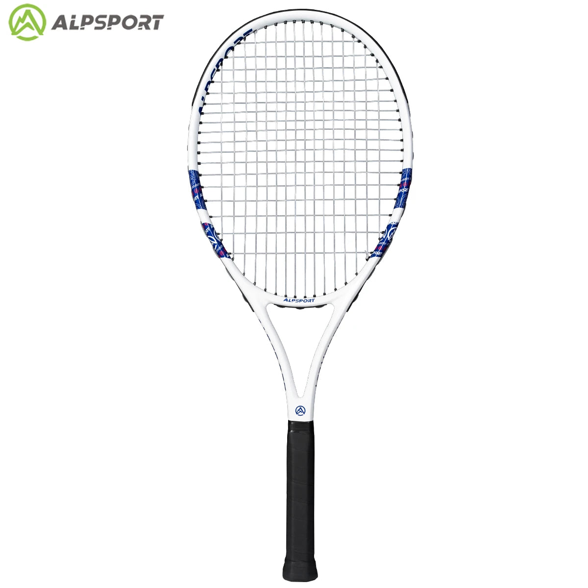 ALPSPORT T800 18K Professioneller Tennis-Schläger aus Carbonfaser – Leicht (280g) mit Tasche & Rutschfestem Gurt, Schneller Versand für Turniere