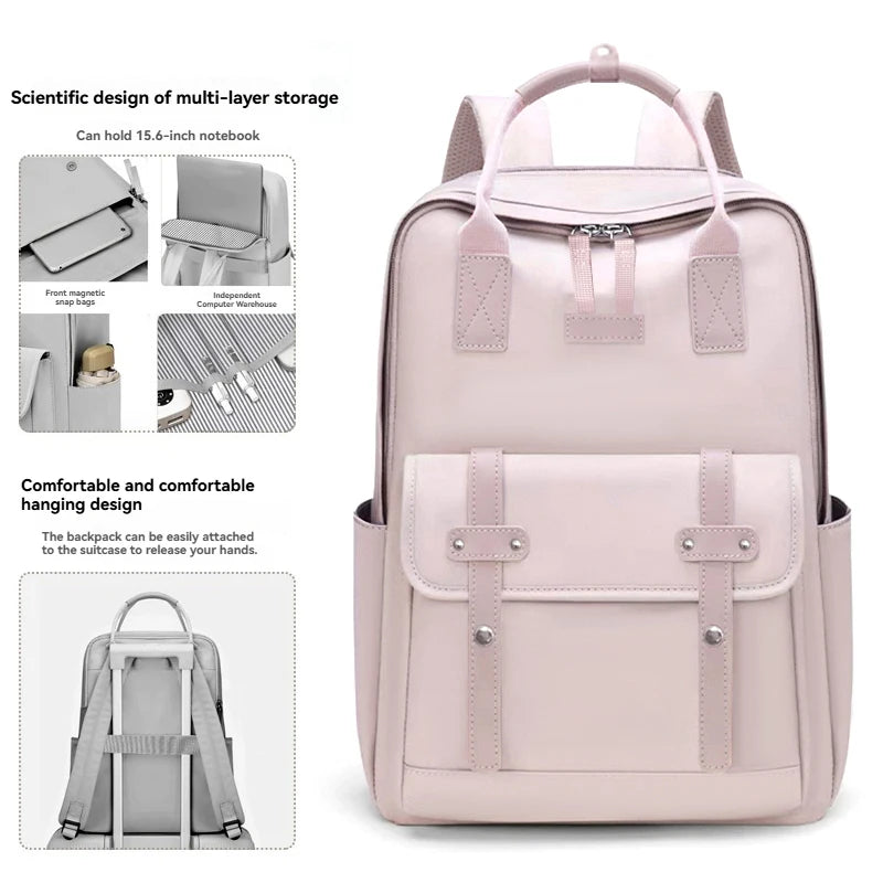 Mama-Tasche in tragbaren High-End-Mutter- und Babytasche, Mama-Tasche, Damen-Rucksack, leichter Reiserucksack