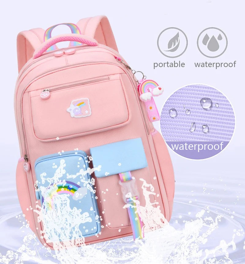 Girls Macaron School Backpack