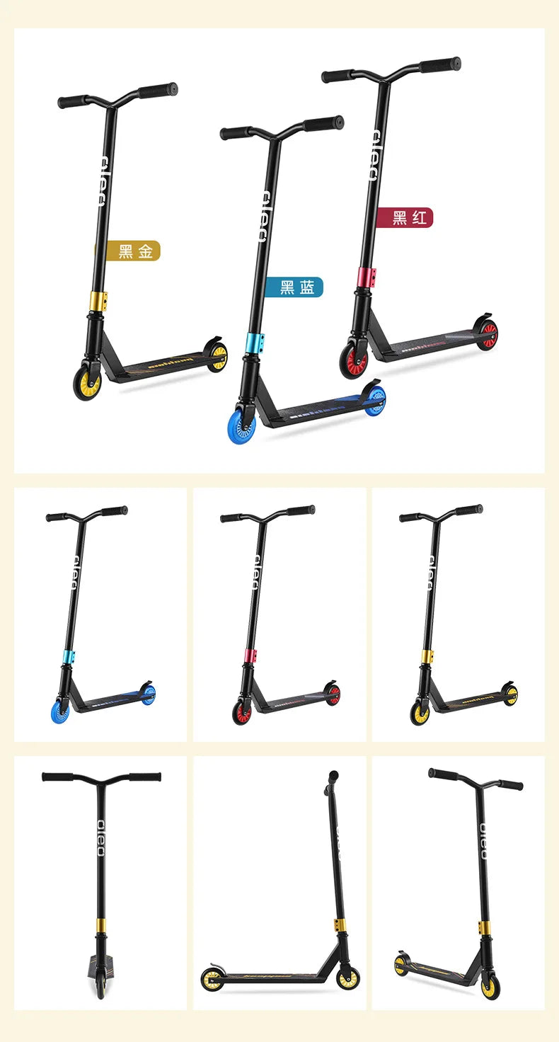 Roller, Roller, 6–12 Jahre alt, Teenager, zweirädrige Straßenbürste, ausgefallenes Rennrad, Pedal, Eingangsbereich, Stunt-Roller