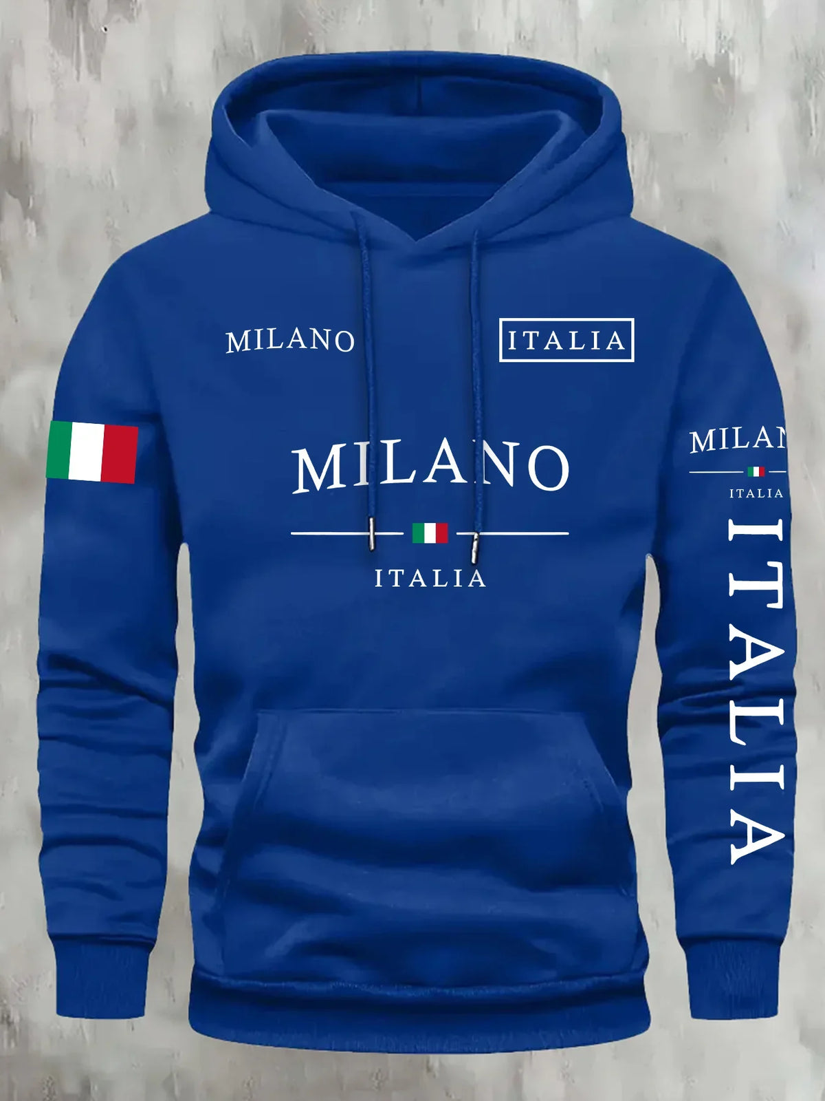 ITALIA MILANO Herren Damen Hoodie Outdoor Street Casual Sport Urlaub Trend Frühling Herbst Winter Paar Sweatshirt Top Kleidung