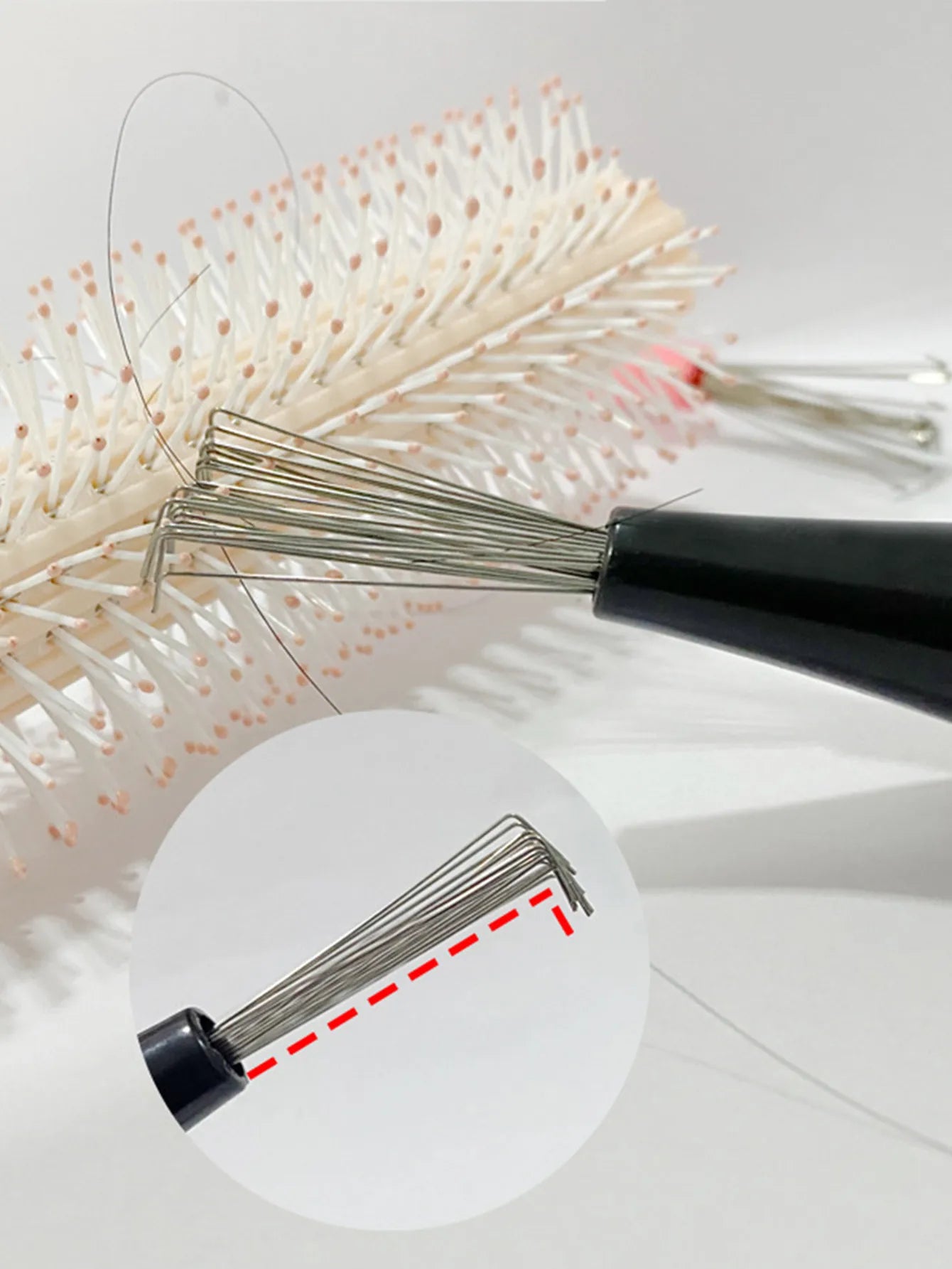Kamm Haar Pinsel Reiniger Kunststoff Griff Reinigung Pinsel Entferner Eingebettet Schönheit Werkzeuge Reinigung Produkte Reinigungsmittel