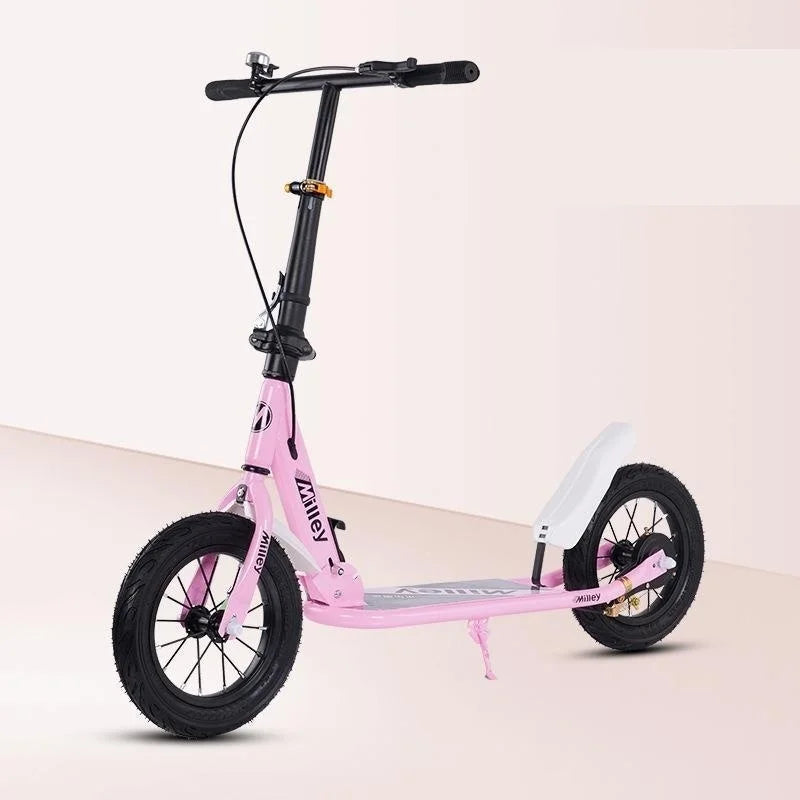 Handbremsroller für Erwachsene für Jugendliche zur Arbeit, großes Rad, zweirädriger, faltbarer Urban Campus-Mobilitätsroller, heiß neu