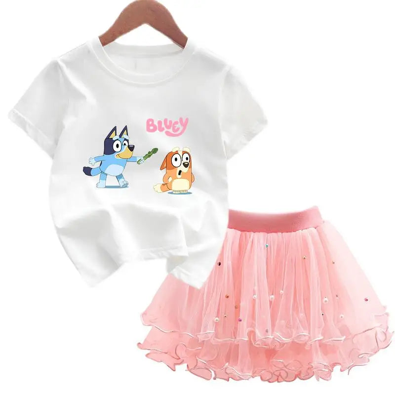 Bluey & Bingo Girls Dress Set