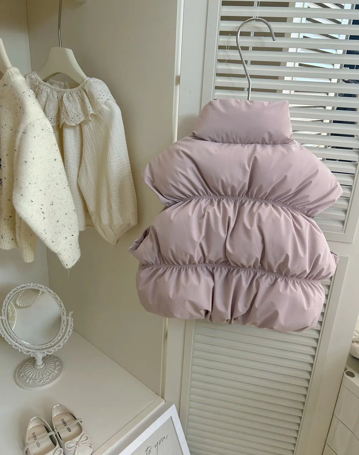 HoneyCherry Mädchen Einfarbig Weste Herbst und Winter Neue Modische Kinder Baumwolle Weste Winter Mädchen Baby Warme Westen