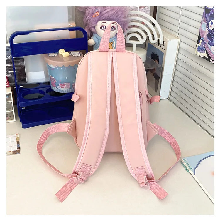 Y2K Nette Mini Rucksack Frauen Kawaii Ita Tasche Süße Mädchen Transparent Rucksack DIY Persönlichkeit Display Rucksack Lolita Schulter Tasche