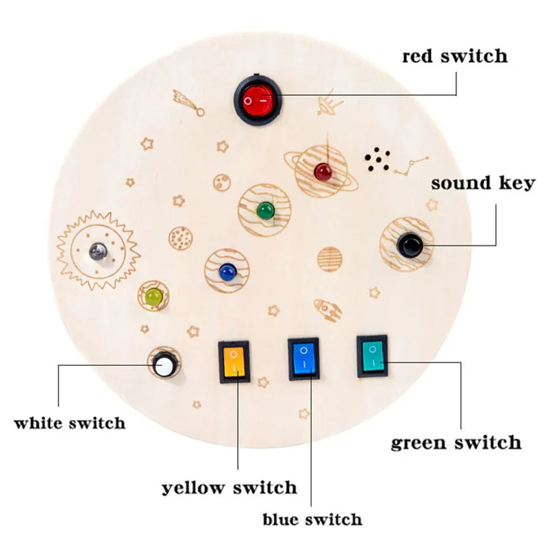 Montessori LED Busy Board
