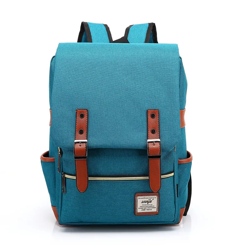 Teens Vintage Canvas Laptop Backpack
