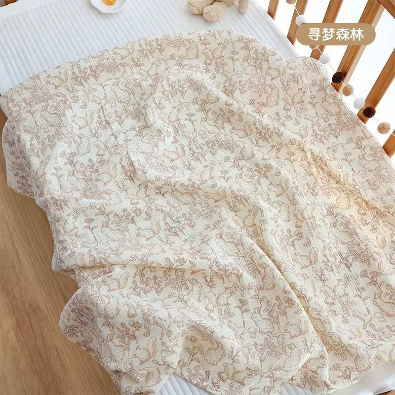 100X 100 cm Baby Decke für Neugeborene Baumwolle Musselin Swaddle Decke Bettwäsche Säuglings Bad Handtuch Baby Artikel Mutter kinder