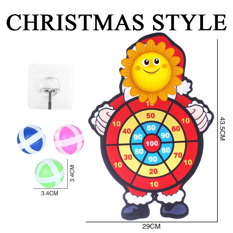 Montessori Dartscheibe Ziel Sportspiel Spielzeug für Kinder 4 bis 6 Jahre alt Outdoor-Spielzeug Kind Indoor Mädchen Klebriger Ball Jungen Geschenk