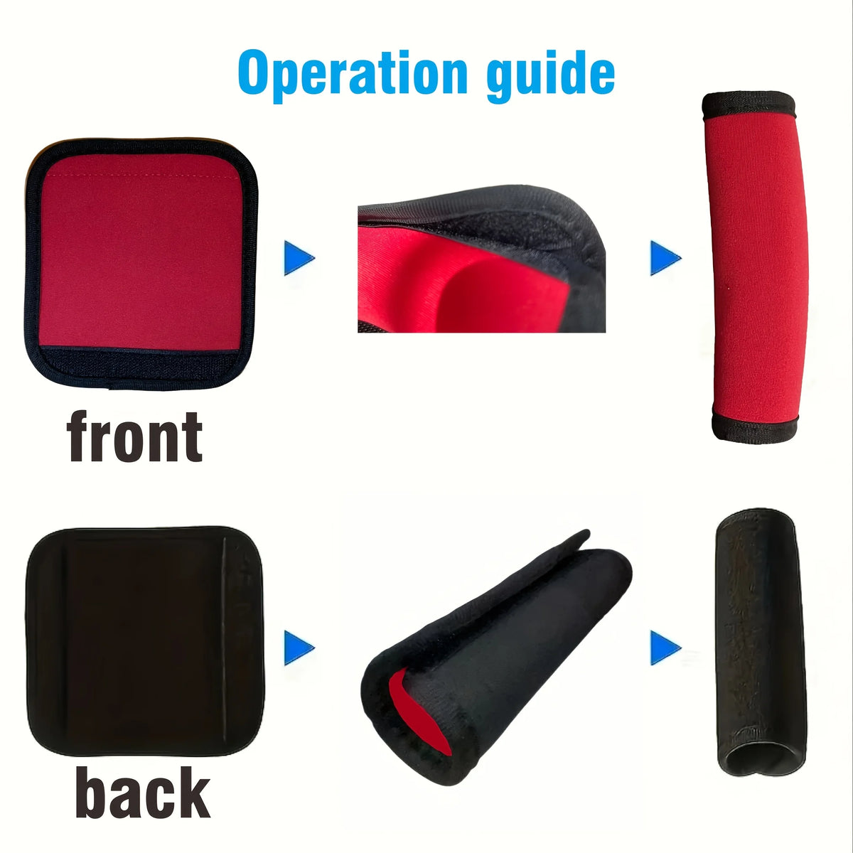 Robustes Armband mit Subwoofer-Griff – Auto-Stereo-Zubehör aus rotem Stoff mit rutschfestem Griff, kompatibel mit Auto-Verstärker-Spea