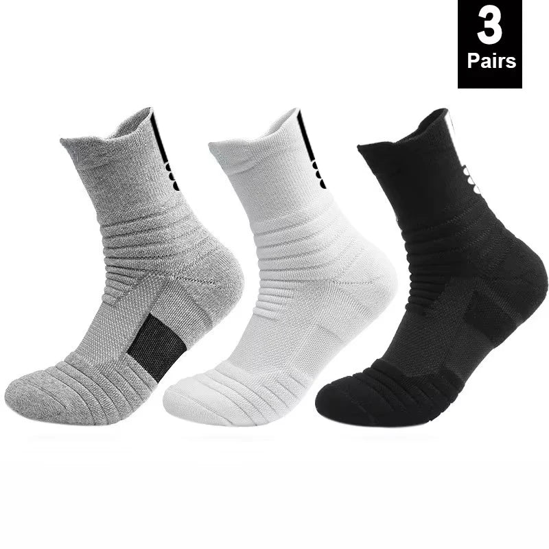 1/3 Pairs Anti-slip Fußball Socken Männer Baumwolle Socke Kurze Lange Röhre Fußball Basketball Sport Socken Atmungsaktive Deodorous socke 39-45