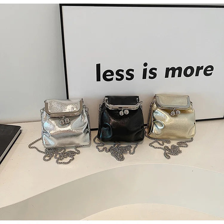 Trendy Koreanische Mode Mini Quadratische Tasche Vintage Streetwear Elegante Umhängetaschen Casual Y2k Ästhetische Schulter Handtaschen für Frauen