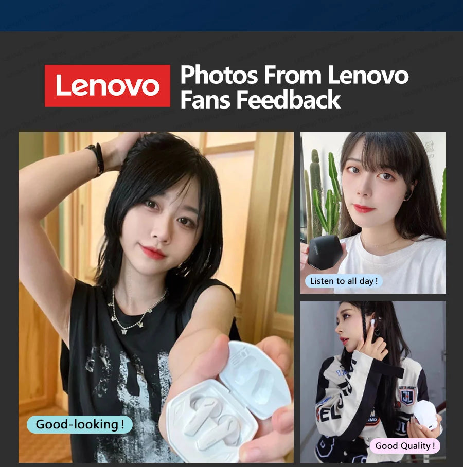 Lenovo GM2 Pro TWS Wireless HIFI Stereo Headset Kopfhörer mit geringer Latenz Gaming Musik Dual Mode Ohrhörer Musik Sport Headset