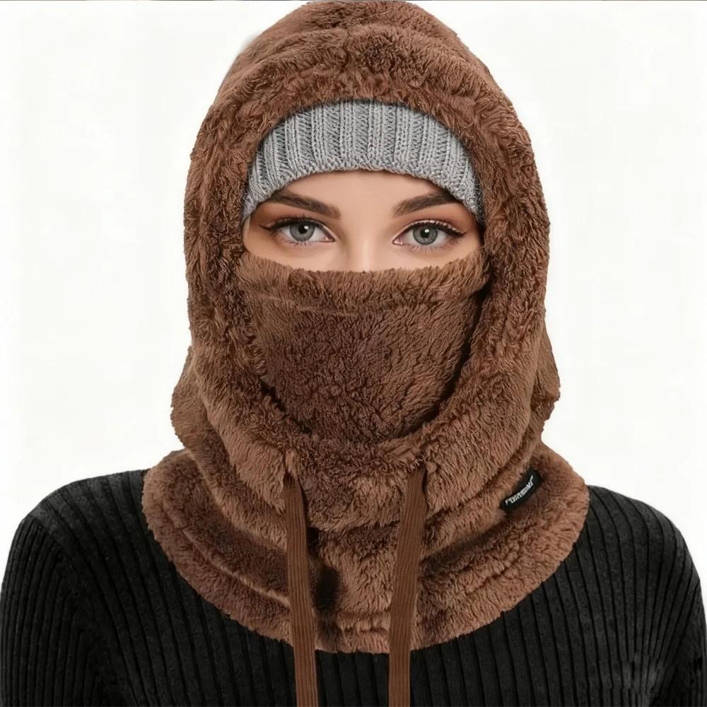 Winter warme thermische winddichte Sturmhaube Ski Kapuze Motorrad Gesichtsbedeckung Polar Fleece verstellbare Radfahren Halsbedeckung Vollgesichtsmaske