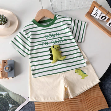 Kinder Kleidung Set Baby Jungen/Mädchen T-Shirt + Shorts Sommer Kleidung Baumwolle Cartoon Casual Jungen Trainingsanzug Kinder Baby Kleidung set