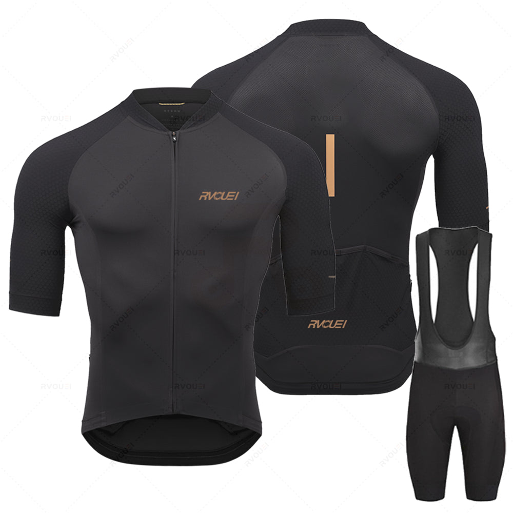2023 Rvouei Pro Team Cycling Clothing Men New Road Bike Wear Racing Clothing Breathable Cycling Jersey Set Ropa Ciclismo Maillot
