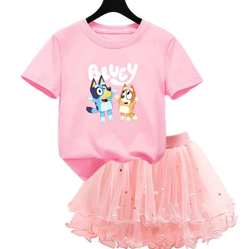 Bluey & Bingo Girls Dress Set