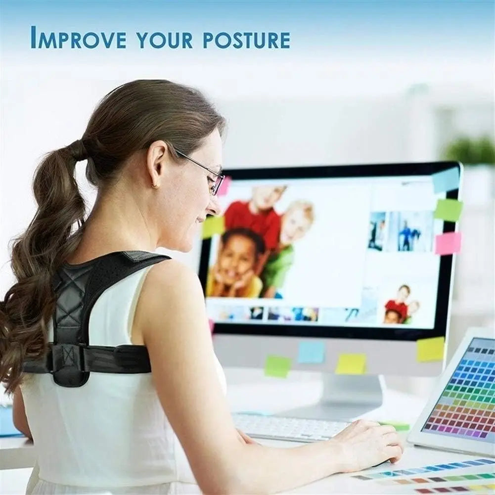 Adjustable Posture Corrector for Back and Shoulder, Clavicle Spine Support to Shape Your Body, for Home, Office, Sports, Upper Back and Neck Brace