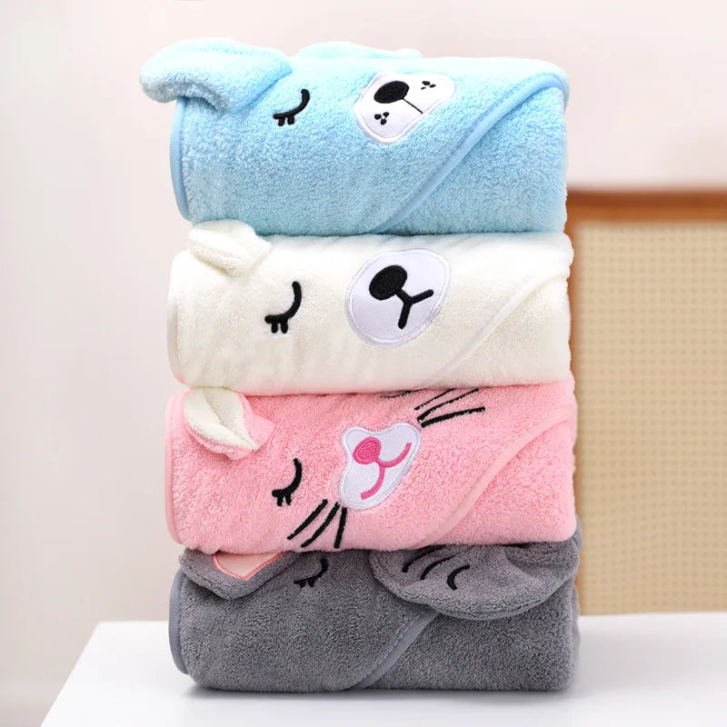 Cartoon Baby Badetücher Weiche Neugeborenen Mit Kapuze Handtuch Decke Nette Kleinkind Bademantel Warme Schlafen Swaddle Wrap für Jungen Mädchen