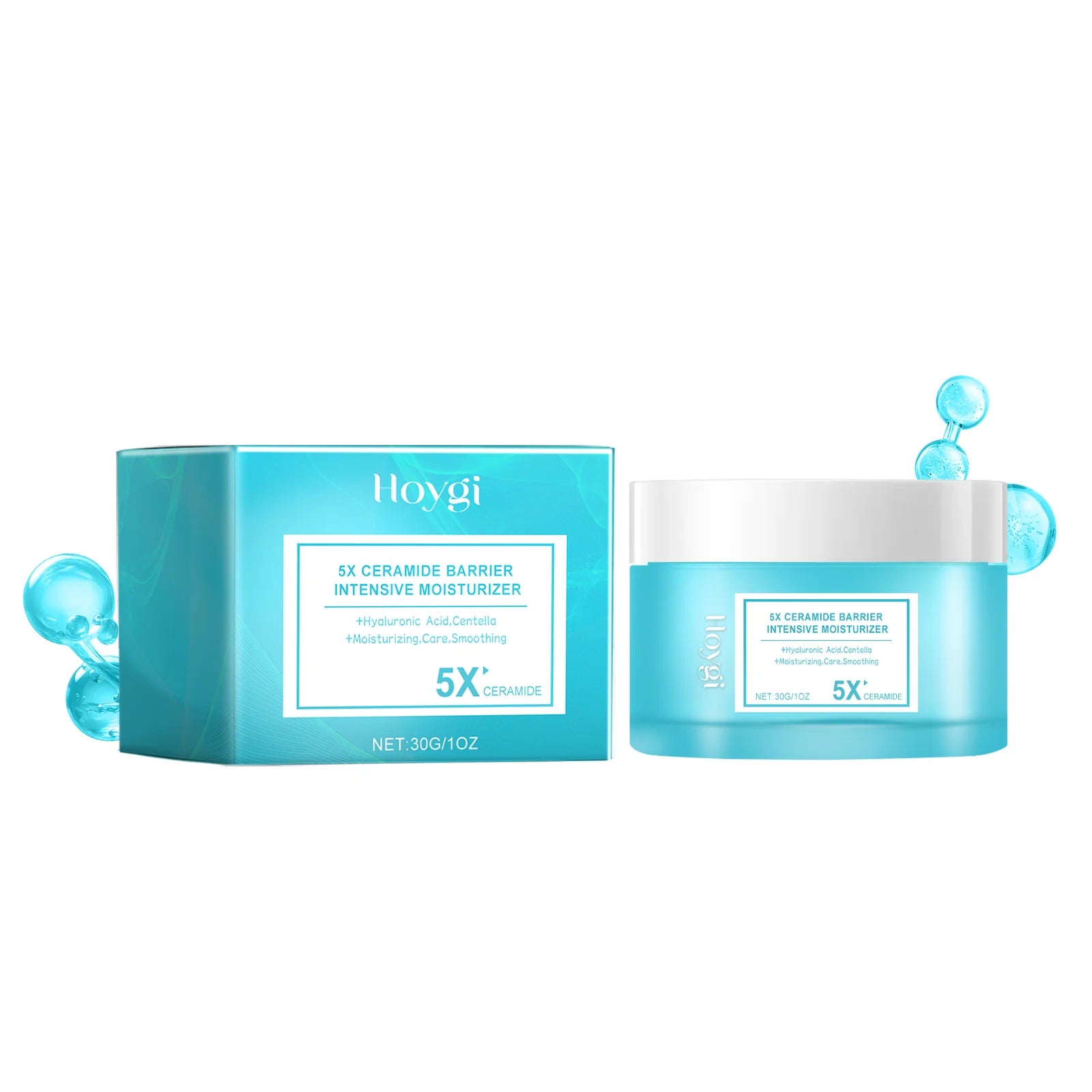 Multi-Action beruhigende Reparaturcreme für das Gesicht, Teebaumcreme, Centella Ceramide Aloe Vera Feuchtigkeitscreme für empfindliche und fettige Haut