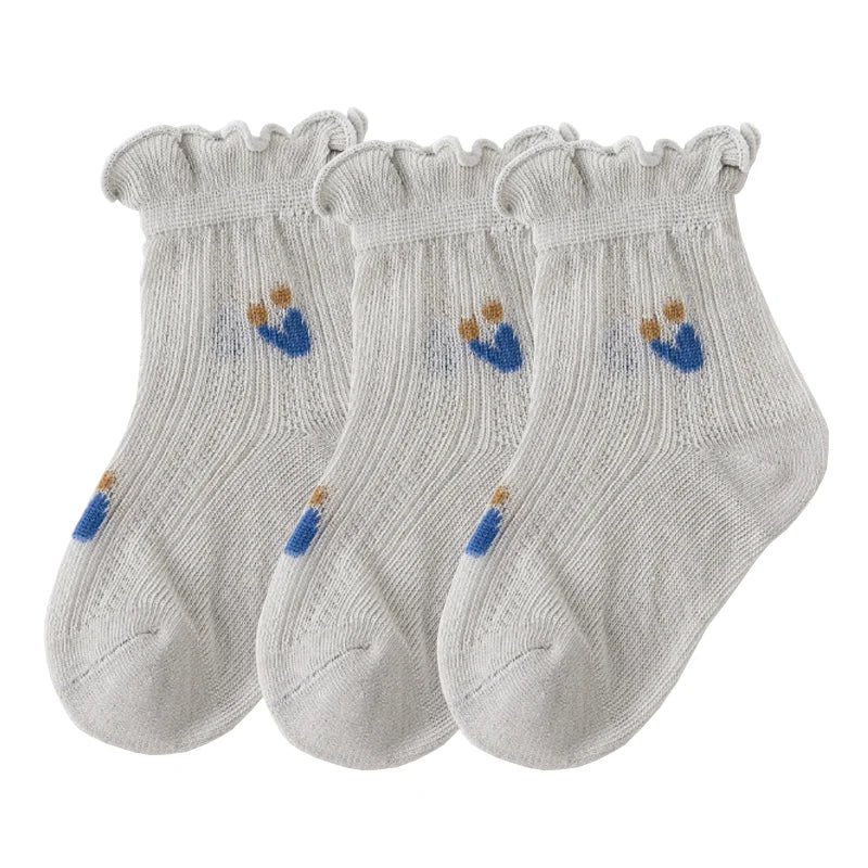 3 Paare/los Neue Neugeborenen Baby Socken Sommer Dünne Beiläufige Kinder Baby