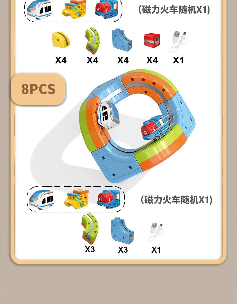 Magnetische Kugel Zug Set Für Kinder Mit Elektrische Lokomotive Diy Track Bausteine Stem Pädagogisches Bau Spielzeug Geburtstag