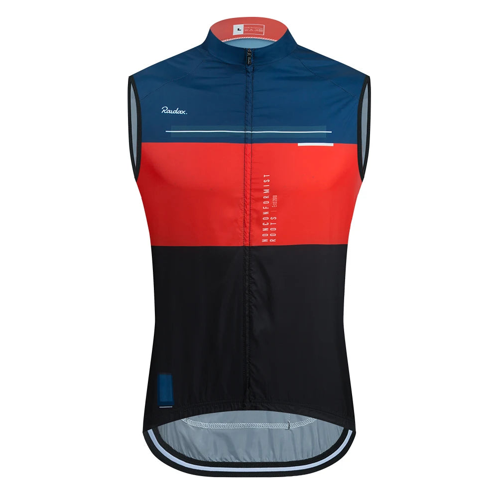 Männer Raudax Ärmellose Radfahren Weste Mesh Ciclismo Lets Gobik Unterhemd Jersey Winddicht Radfahren Kleidung Gilet Motorrad Weste